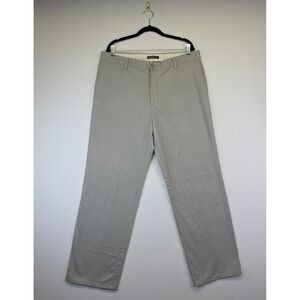 Dockers Pants Mens 38x32 Gray‎ Straight Fit Regular Khaki Chino Preppy Business